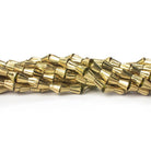 7x3mm Brass Fluted Cone Beads, 8 inch - The Bead Traders