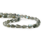 7x4-10x5mm Labradorite Plain Straight Drilled Teardrop Beads 14 inch 34 pieces - The Bead Traders