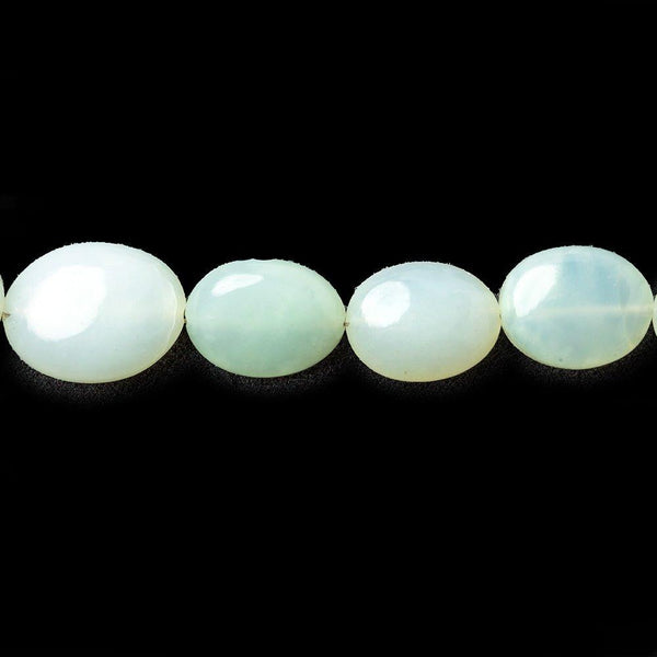 7x5-12x9mm Minty Blue Peruvian Opal plain nuggets 18 inch 43 pieces