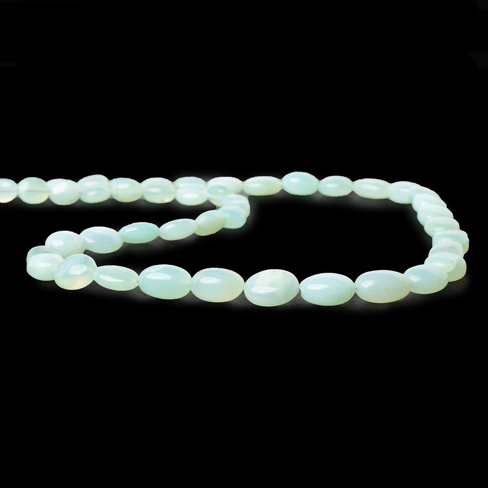 7x5-12x9mm Minty Blue Peruvian Opal plain nuggets 18 inch 43 pieces - The Bead Traders