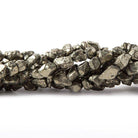 7x5-4x3mm Pyrite Tumbled Nugget Beads 15 inch 75 pieces - The Bead Traders