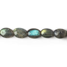 7x5-9x6mm Labradorite Plain Oval Beads 16 inch 49 pieces - The Bead Traders
