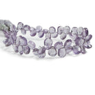 7x5-9x7mm Amethyst faceted pear beads 8 inch 57 pieces - The Bead Traders
