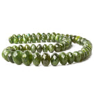 7x5mm-15x10mm Idocrase Faceted Rondelle Beads 16 inch 67 pieces - The Bead Traders