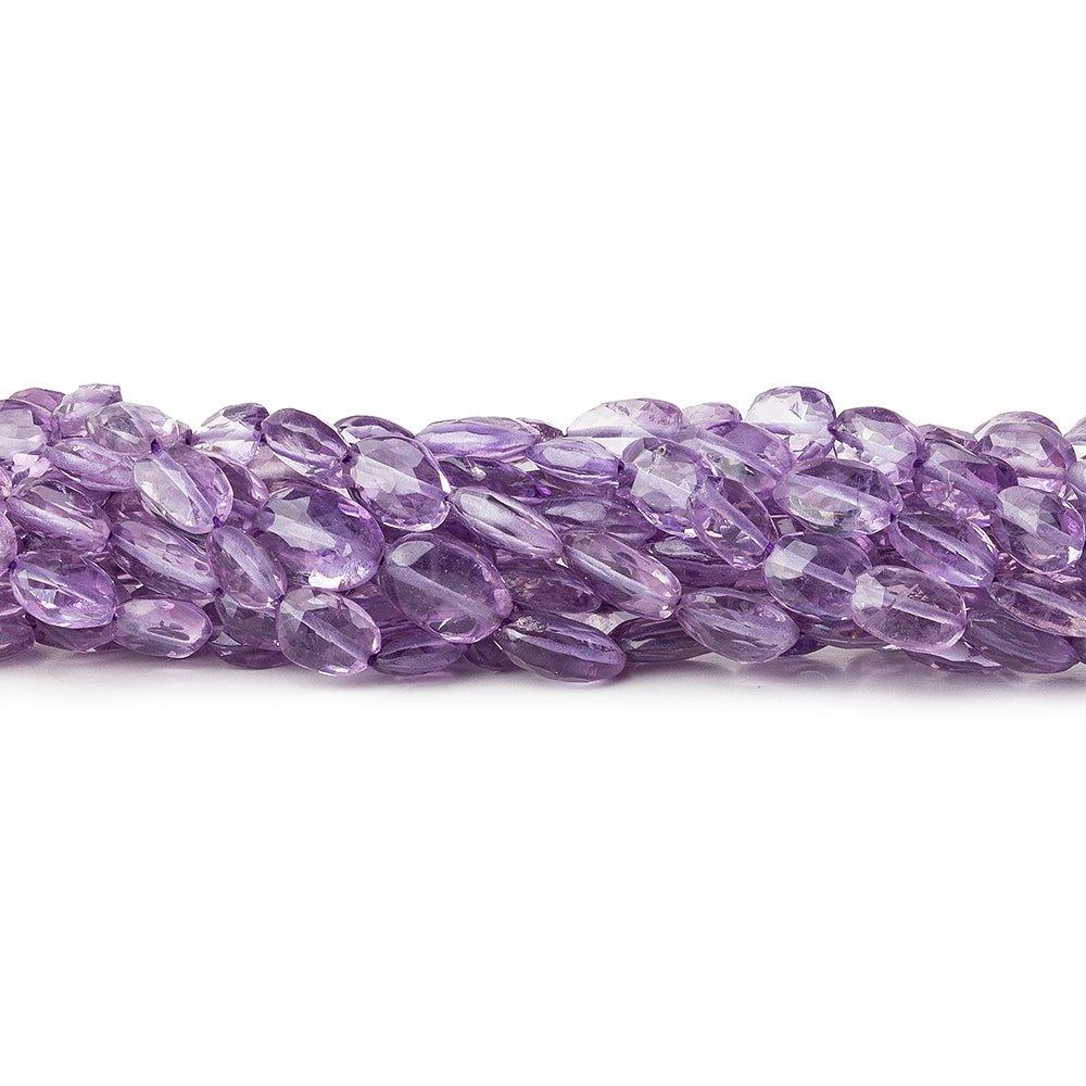 7x5mm Amethyst Faceted Ovals Beads 44 beads14 inch - The Bead Traders
