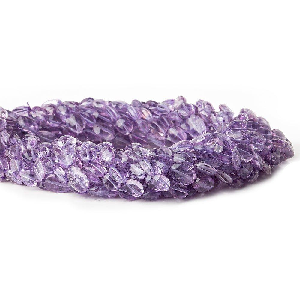7x5mm Amethyst Faceted Ovals Beads 44 beads14 inch - The Bead Traders