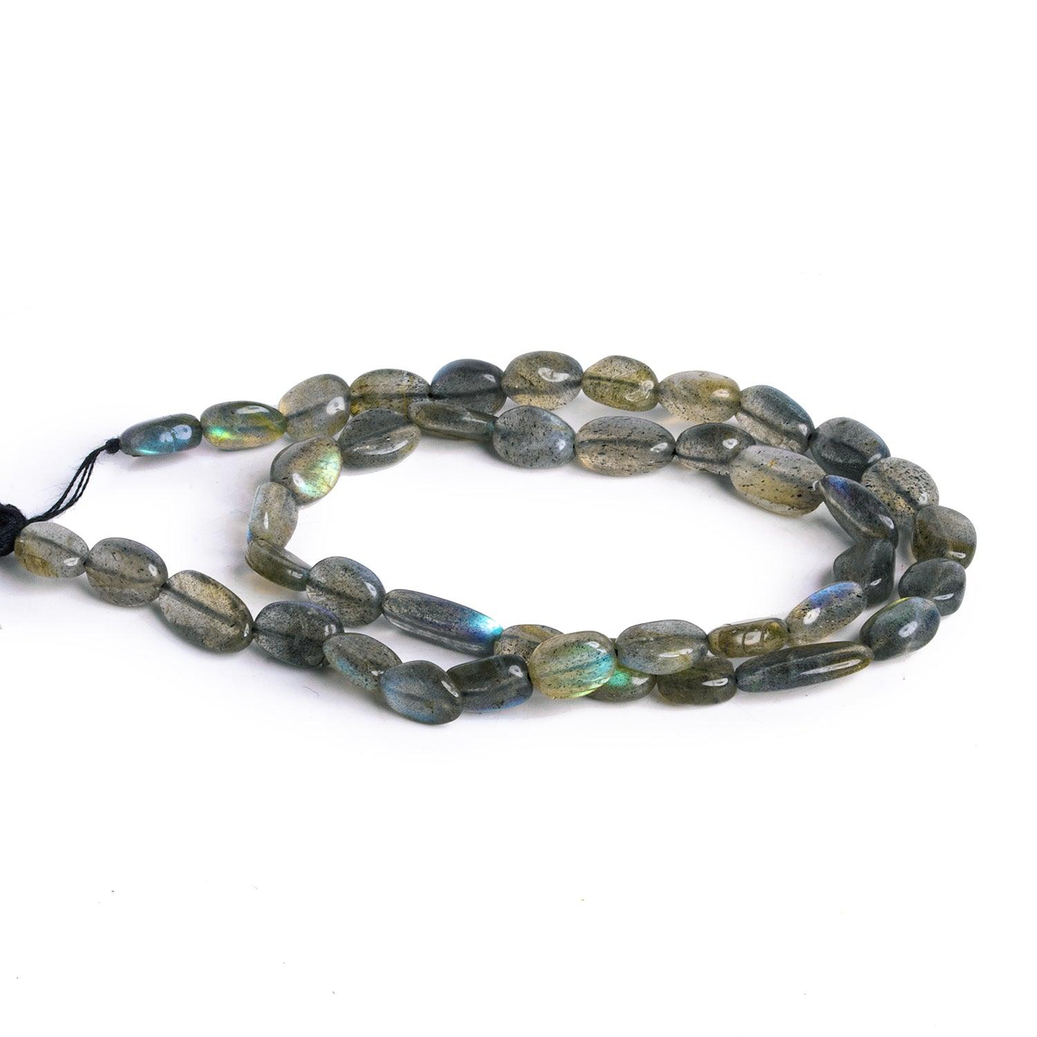7x5mm Labradorite Handcut Ovals 12 inch 35 beads - The Bead Traders