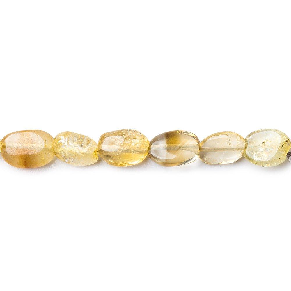 7x5mm Multi Tonal Citrine Plain Nugget Beads 12 inch 41 pieces - The Bead Traders