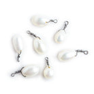 7x6mm-10x8mm Black Gold Wire Wrapped Oval Pearl Pendant Focal Bead 1 Piece - The Bead Traders