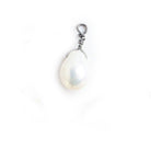 7x6mm-10x8mm Black Gold Wire Wrapped Oval Pearl Pendant Focal Bead 1 Piece - The Bead Traders