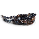 7x6mm Bloodshot Iolite Plain Ovals 15 inch 50 beads - The Bead Traders