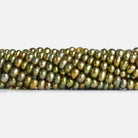7x6mm Golden Pistachio Baroque Pearls 15 inch 85 pieces - The Bead Traders