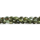 7x6mm Green Tourmaline Ovals 18 inch 54 - The Bead Traders