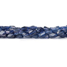 7x6mm Iolite Bead Faceted Rectangles 14 inch 25 beads - The Bead Traders