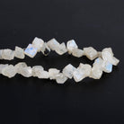 7x6mm Rainbow Moonstone Natural Crystals 7 inch 30 beads - The Bead Traders