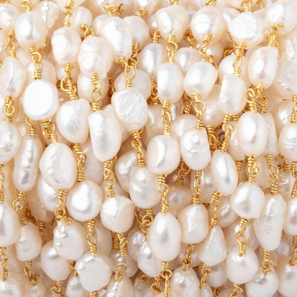 Baroque Pearl Beads Natural Irregular Cultured Freshwater Pearl Loose Bead  for DIY Women Pendants Earrings Jewelry Making 14.2 inch