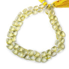 7x7-9x9mm Lemon Quartz faceted triangles 8.5 inch 52 pieces - The Bead Traders