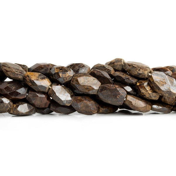 8-10mm Bronzite Faceted Nugget Beads 13.5 inch 42 pieces