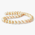 8-10mm Champagne Ringed Baroque Freshwater Pearls 16 inch - The Bead Traders