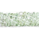 8-10mm Shaded Prasioilte Plain Rondelles 16 inch 75 beads - The Bead Traders
