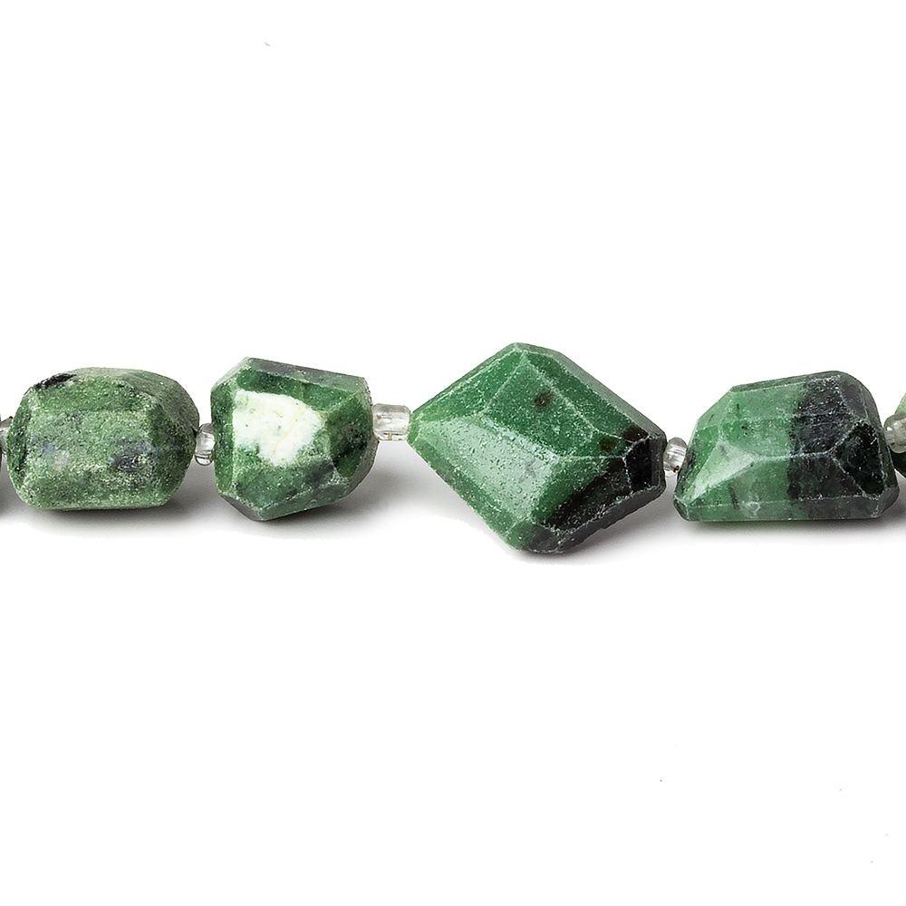 8-10mm Zoisite Faceted Nugget Beads, 14 inch - The Bead Traders