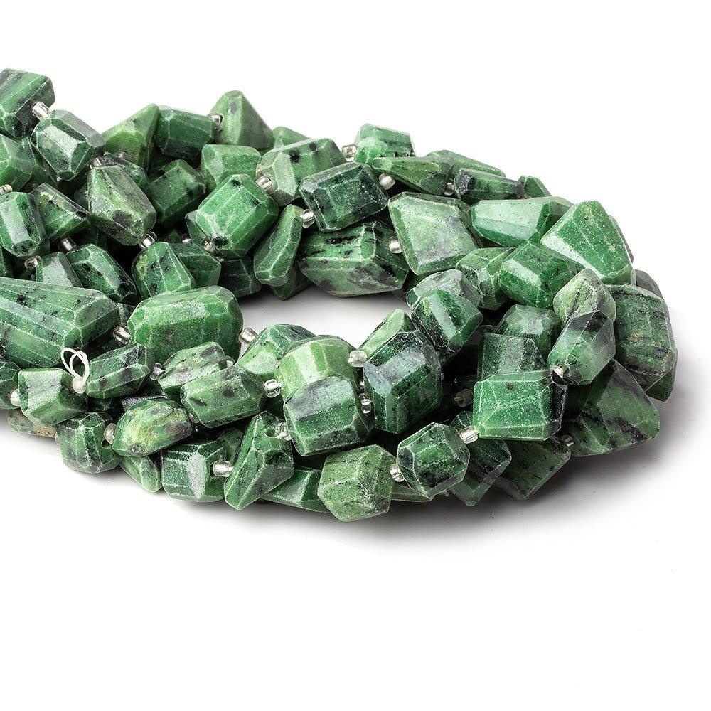 8-10mm Zoisite Faceted Nugget Beads, 14 inch - The Bead Traders