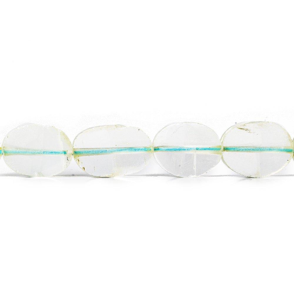 8-11mm Aquamarine Faceted Oval Beads 14 inch 30 pieces - The Bead Traders