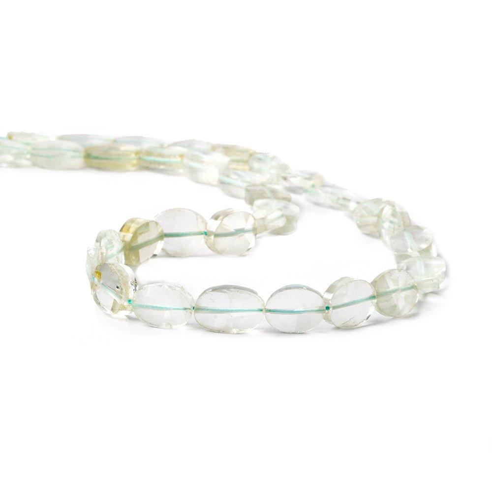 8-11mm Aquamarine Faceted Oval Beads 14 inch 30 pieces - The Bead Traders