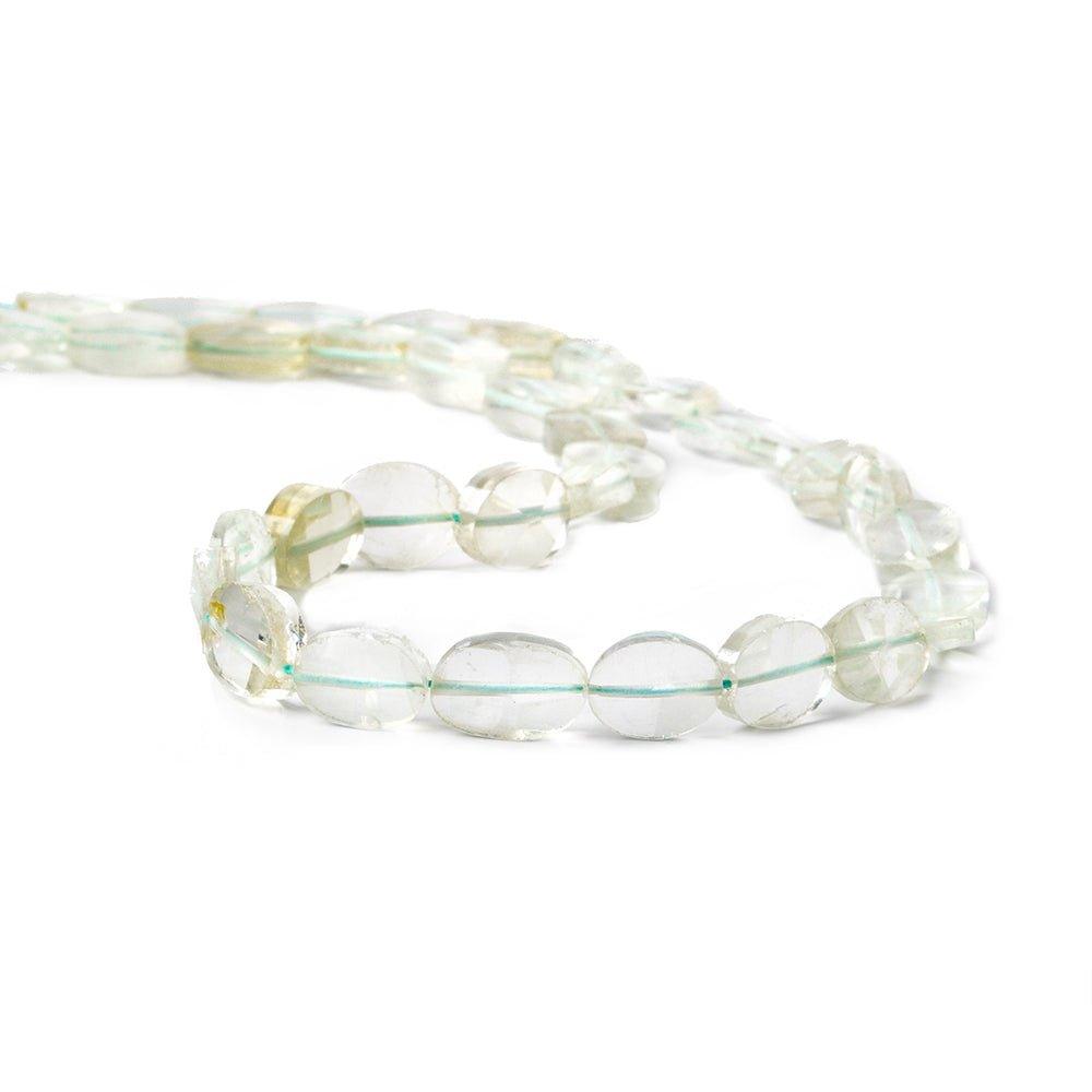 8-11mm Aquamarine Faceted Oval Beads 14 inch 30 pieces - The Bead Traders
