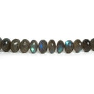 8-11mm Labradorite Faceted Rondelles 15 inch 63 beads - The Bead Traders