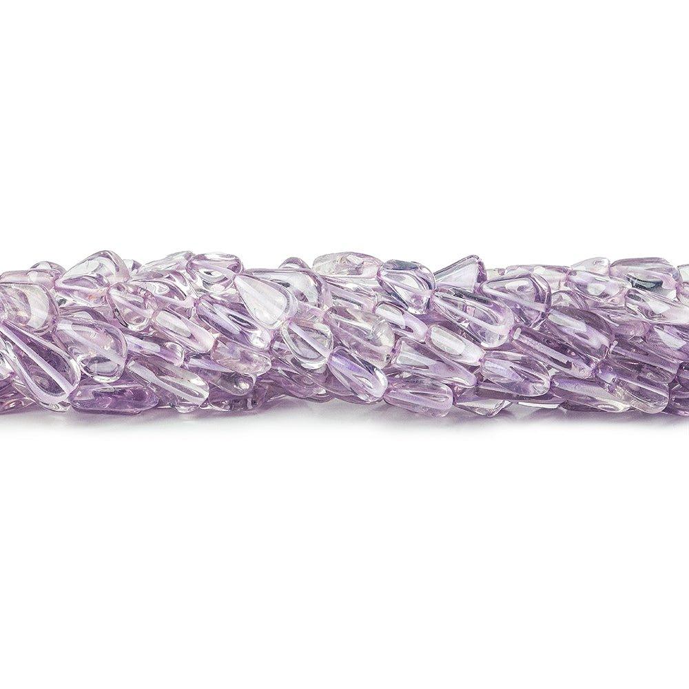8-12mm Amethyst Plain Pear Beads 13 inches 37 pieces - The Bead Traders