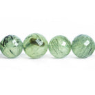 8-12mm Prehnite Faceted Round Beads 14 inch 36 pieces - The Bead Traders