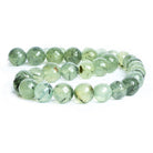 8-12mm Prehnite Faceted Round Beads 14 inch 36 pieces - The Bead Traders
