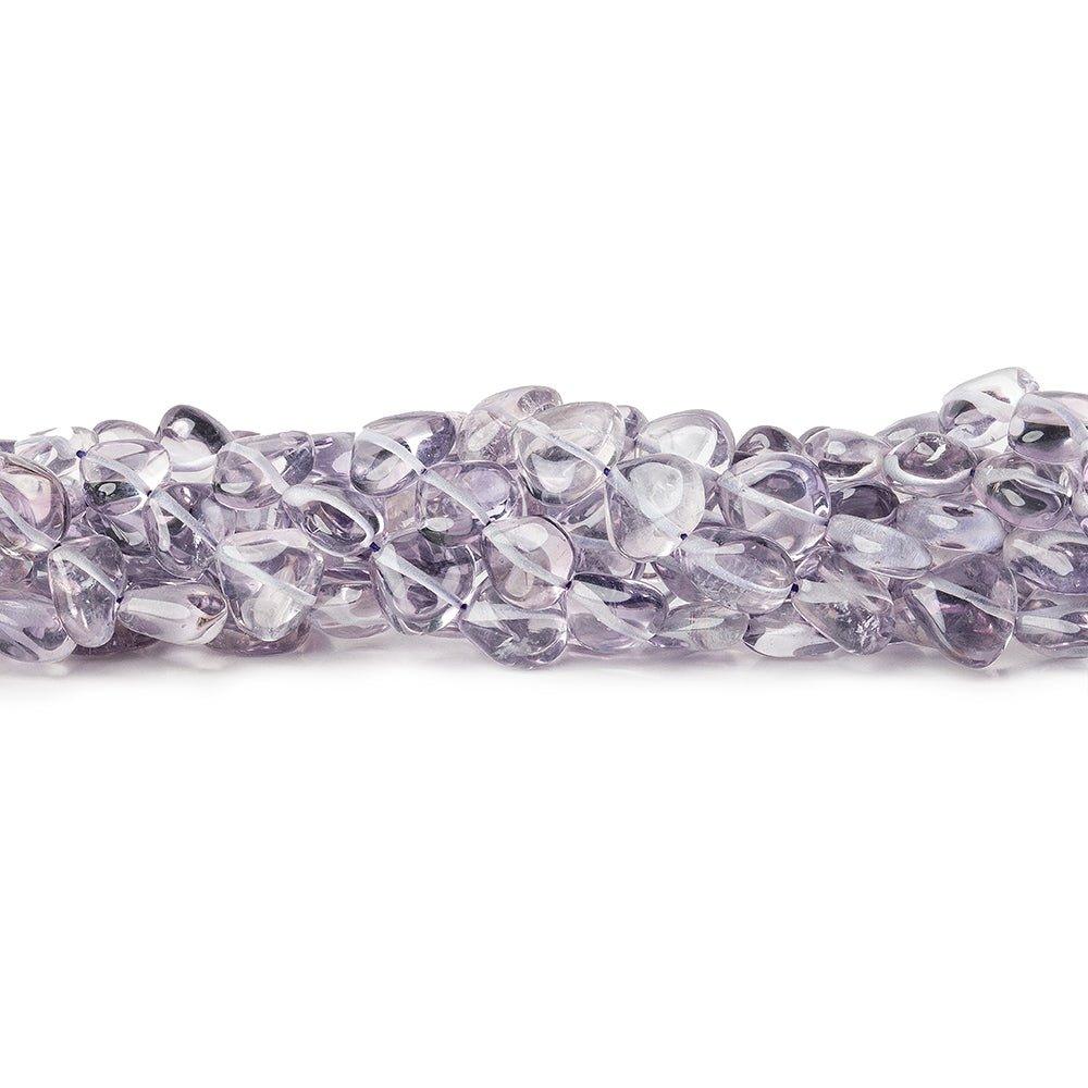 8-14mm Amethyst Plain Heart Beads 13 inches 37 pieces - The Bead Traders