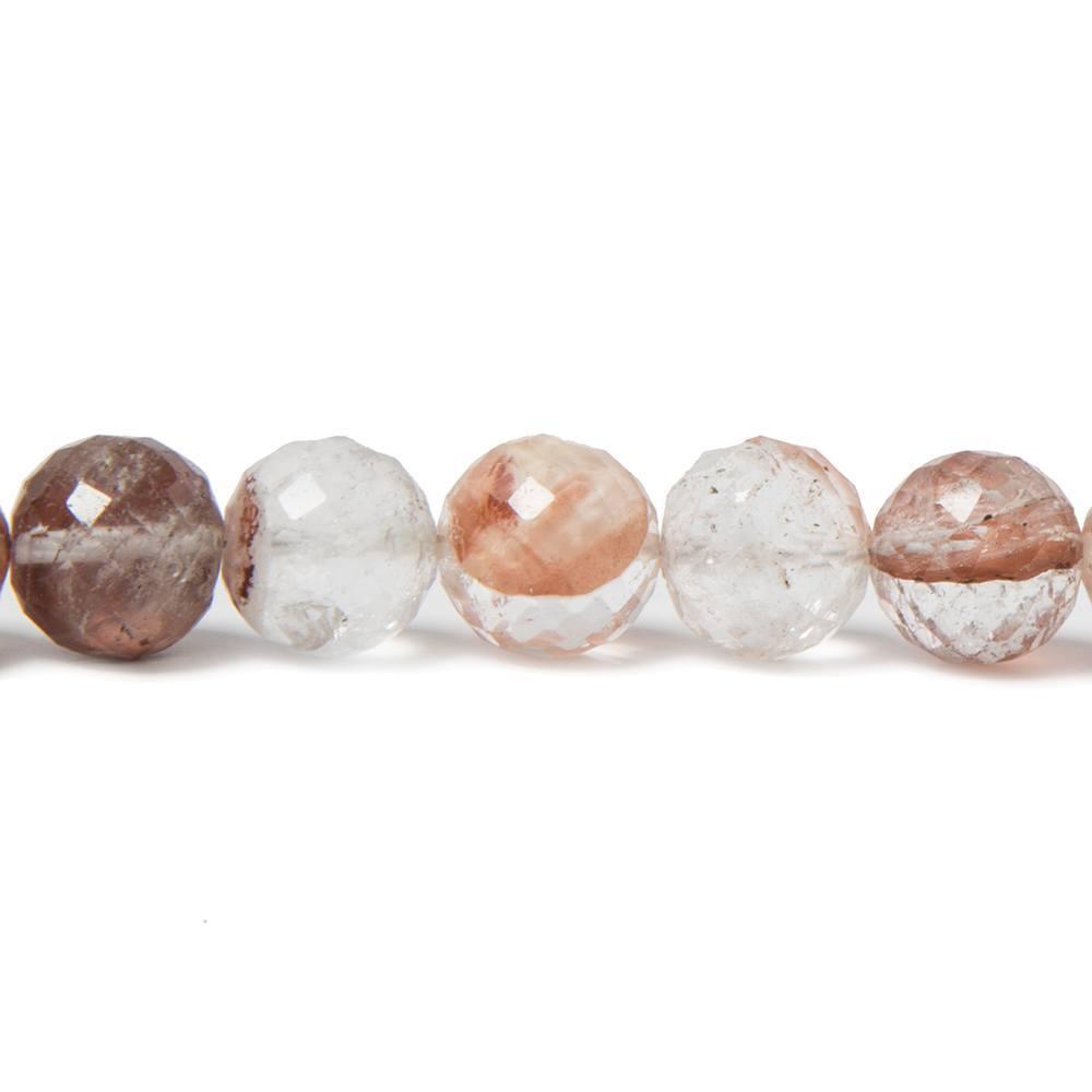 8-8.5mm Ferrous Quartz faceted round beads 8 inch 24 pieces - The Bead Traders