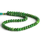 8-8.5mm Tsavorite Garnet Plain Rondelles 16 inch 60 beads - The Bead Traders