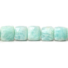 8-9 mm Amazonite Faceted Cubes 7.5 inch 23pieces - The Bead Traders