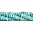 8-9mm Larimar Faceted Rondelles 8 inch 50 beads - The Bead Traders
