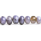 8-9mm Purple Chalcedony Plain Rondelle Beads 18 inch 85 pieces - The Bead Traders