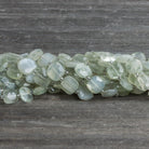 8-9mm Sage Moonstone Faceted Pillows 14 inch 31 beads - The Bead Traders