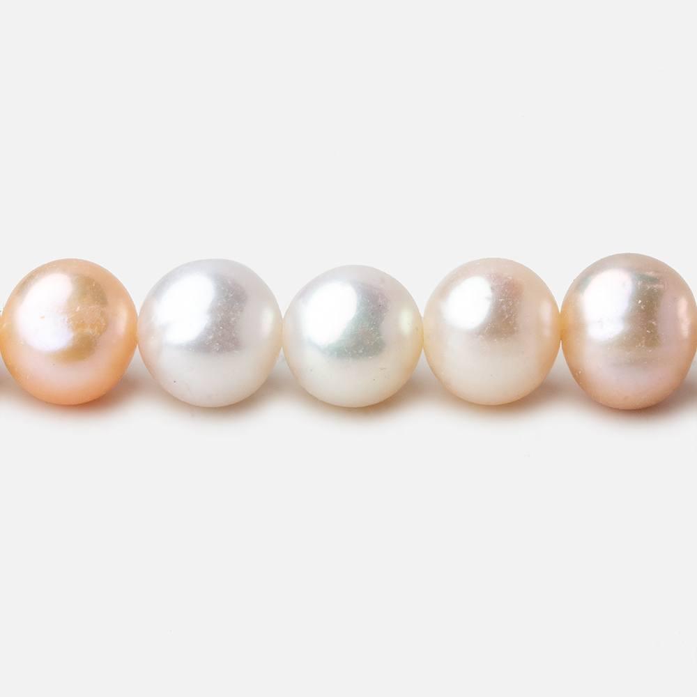8-9mm TriColor side drilled Baroque Freshwater Pearls 16 inch 49 pieces - The Bead Traders