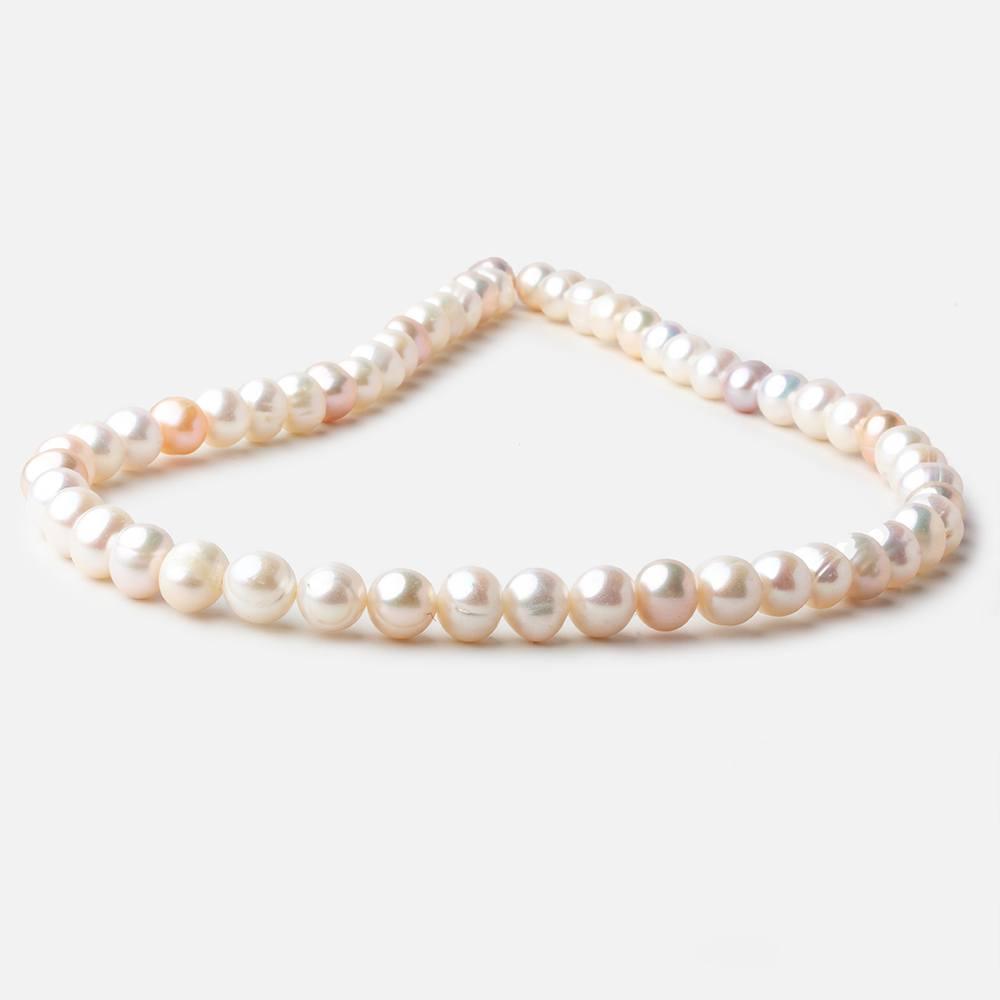 8-9mm TriColor side drilled Baroque Freshwater Pearls 16 inch 49 pieces - The Bead Traders