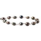 8.5-9mm Mystic Purple Peacock Black Spinel faceted coins 8 inch 14 pieces - The Bead Traders