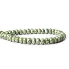 8.5mm-9mm Mystic Green Quartz Faceted Rondelle Beads 8 inch 34 pieces - The Bead Traders
