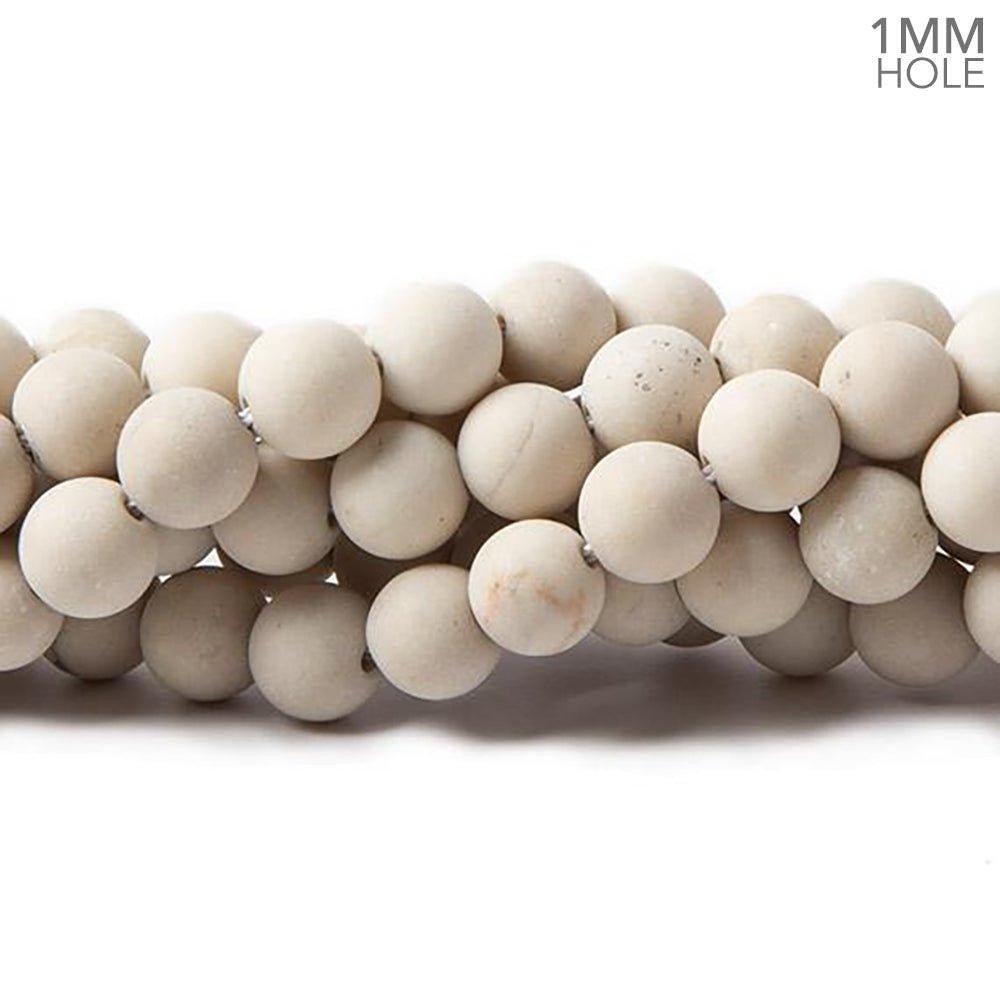 8.5mm Matte River Stone Jasper plain round beads 15.5 inch, 48 pieces - The Bead Traders