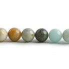 8.5mm Multi-color Amazonite plain round beads 15 inch 47 pieces - The Bead Traders