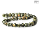 8.5mm Rhyolite Plain Round 1mm drill hole beads 15.5 inch 46 pieces - The Bead Traders