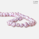 8.5x7.5-10.5x8mm Lilac Baroque 2.5mm Large Hole Pearls 15 inch 48 pcs - The Bead Traders