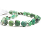 8.5x8.5-9x9mm Chrysoprase faceted pillow beads 13.5 inch 31 pieces - The Bead Traders