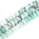 8mm-10mm Blue Peruvian Opal Plain Rondelle Beads - Lot of 3 - The Bead Traders